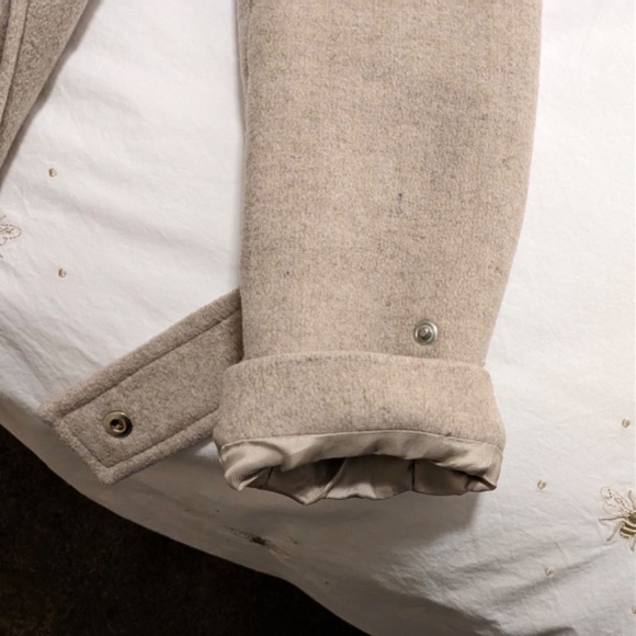 Zara Wool Blend Coat with Faux Fur Hood, Size Small - Picture 9 of 16